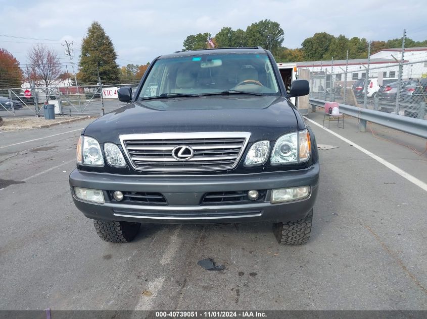 2005 Lexus Lx 470 VIN: JTJHT00W453552571 Lot: 40739051