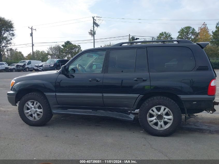 2005 Lexus Lx 470 VIN: JTJHT00W453552571 Lot: 40739051