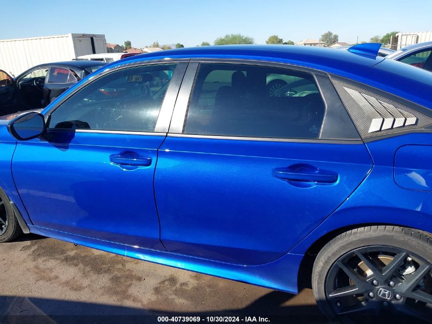2022 HONDA CIVIC SI VIN: 2HGFE1E57NH475641