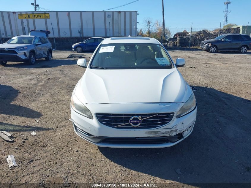 2014 Volvo S60 T5 VIN: YV1612FHXE1284278 Lot: 40739150