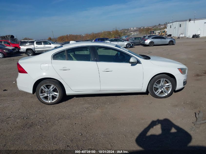 2014 Volvo S60 T5 VIN: YV1612FHXE1284278 Lot: 40739150