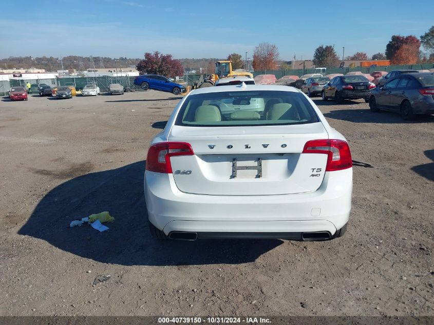 2014 Volvo S60 T5 VIN: YV1612FHXE1284278 Lot: 40739150