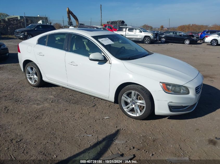 2014 Volvo S60 T5 VIN: YV1612FHXE1284278 Lot: 40739150