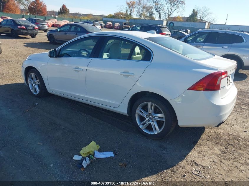 2014 Volvo S60 T5 VIN: YV1612FHXE1284278 Lot: 40739150