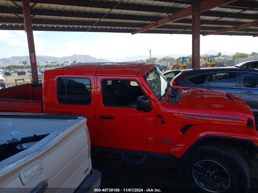 2020 Jeep Gladiator Overland 4X4 VIN: 1C6HJTFG1LL122947 Lot: 40739180