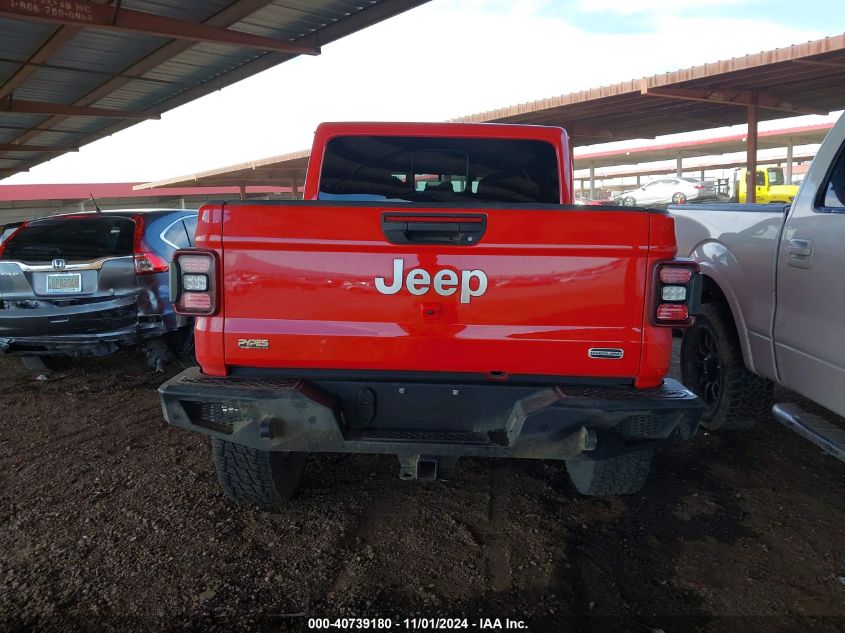 2020 Jeep Gladiator Overland 4X4 VIN: 1C6HJTFG1LL122947 Lot: 40739180