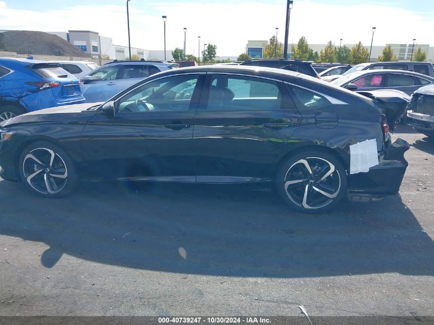 2022 Honda Accord Sport VIN: 1HGCV1F39NA041039 Lot: 40739247