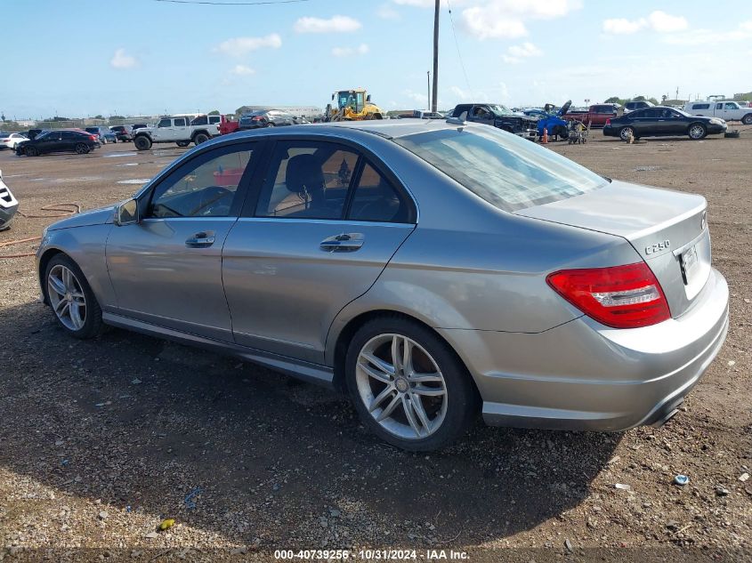 2014 Mercedes-Benz C-Class C 250 Sport/Luxury VIN: WDDGF4HB9EA937947 Lot: 40739256