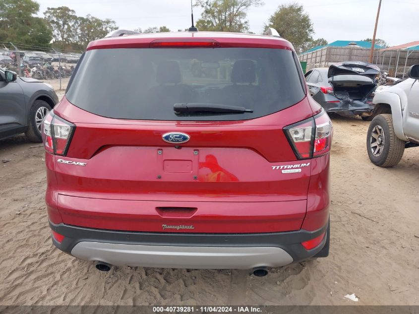 2017 Ford Escape Titanium VIN: 1FMCU0JD7HUC25096 Lot: 40739281