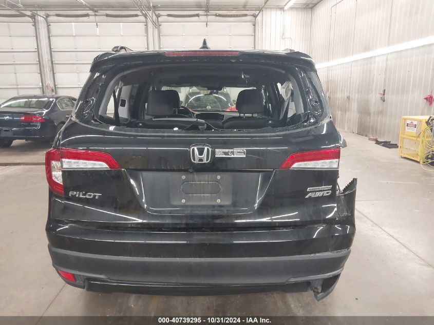 2022 Honda Pilot Awd Special Edition VIN: 5FNYF6H26NB088345 Lot: 40739295