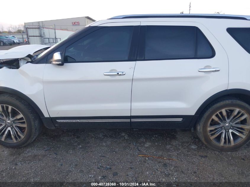 2017 Ford Explorer Platinum VIN: 1FM5K8HT3HGA59250 Lot: 40739368