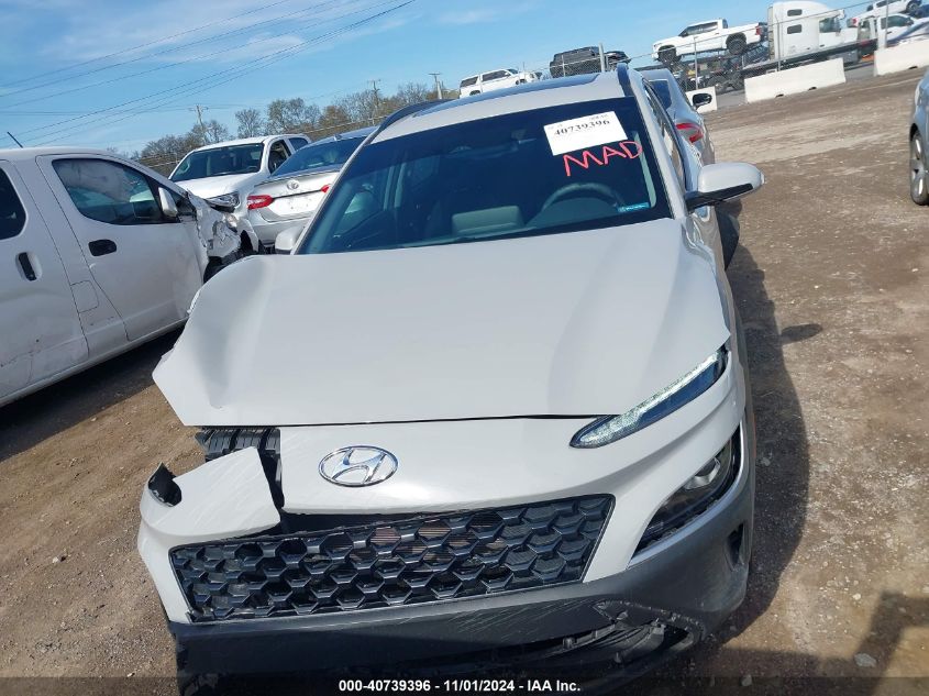 2022 Hyundai Kona Sel VIN: KM8K32AB0NU895142 Lot: 40739396