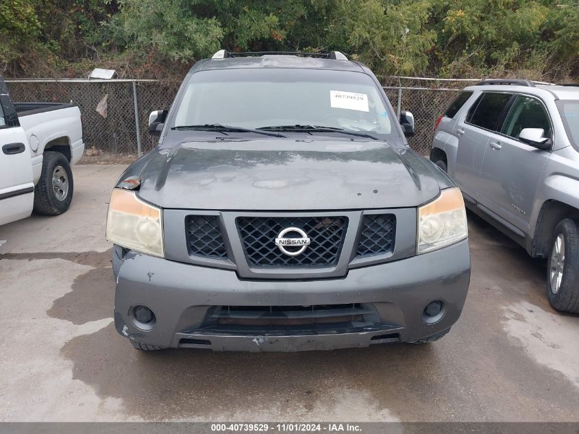 2011 Nissan Armada Sv VIN: 5N1BA0ND2BN607813 Lot: 40739529