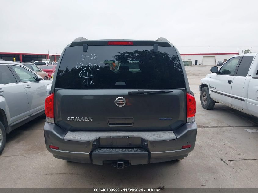 2011 Nissan Armada Sv VIN: 5N1BA0ND2BN607813 Lot: 40739529