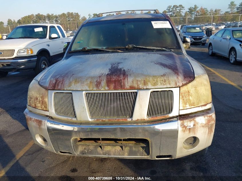 2005 Nissan Armada Se VIN: 5N1AA08A65N708791 Lot: 40739605