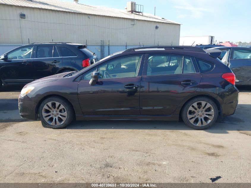 2013 Subaru Impreza 2.0I Sport Premium VIN: JF1GPAL64DH830428 Lot: 40739653