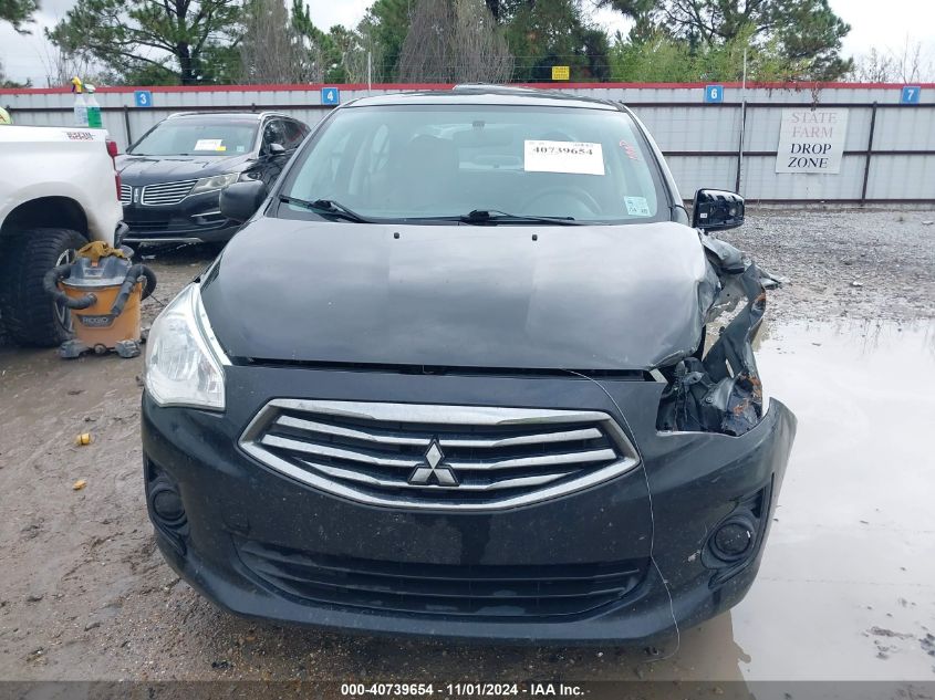 2019 Mitsubishi Mirage G4 Es VIN: ML32F3FJ7KHF15001 Lot: 40739654