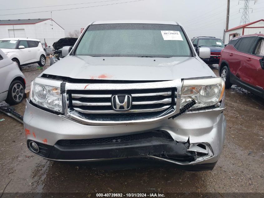 2012 Honda Pilot Ex-L VIN: 5FNYF4H57CB006828 Lot: 40739692