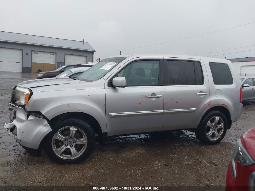 2012 Honda Pilot Ex-L VIN: 5FNYF4H57CB006828 Lot: 40739692