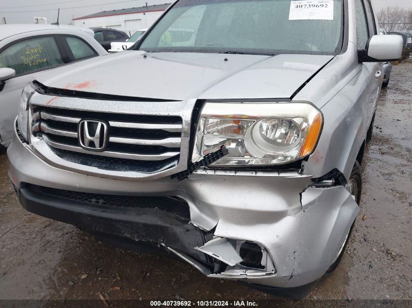 2012 Honda Pilot Ex-L VIN: 5FNYF4H57CB006828 Lot: 40739692