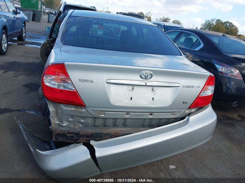 2004 Toyota Camry Le V6 VIN: 4T1BF32K84U587128 Lot: 40739698