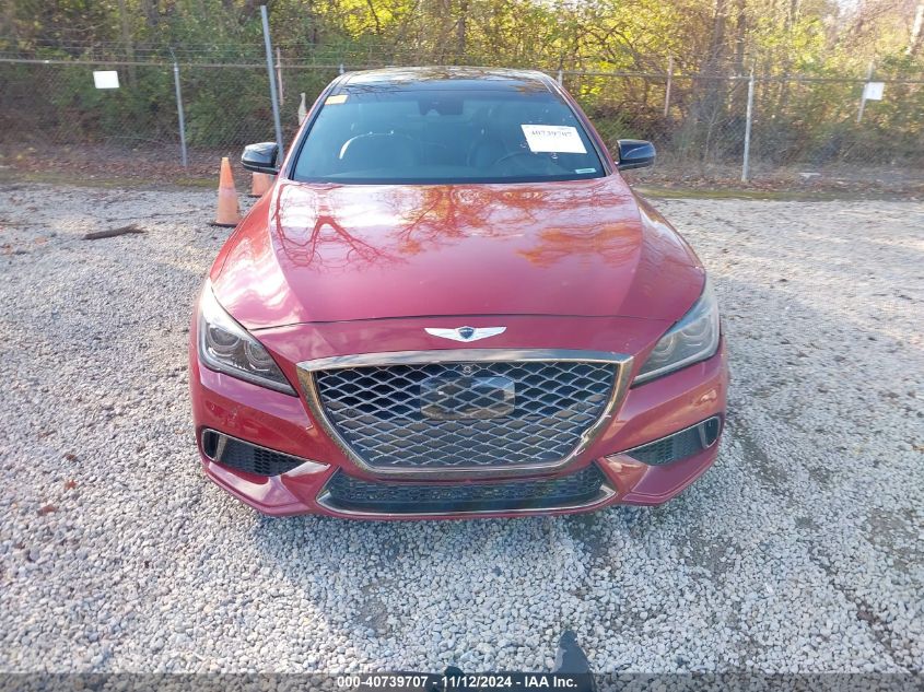 2018 Genesis G80 3.3T Sport VIN: KMHGN4JB9JU223523 Lot: 40739707