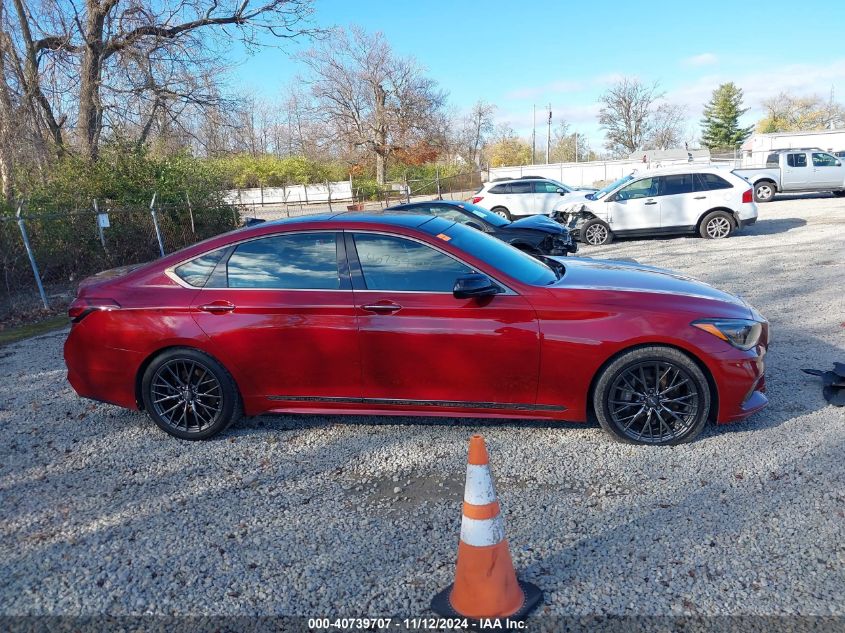 2018 Genesis G80 3.3T Sport VIN: KMHGN4JB9JU223523 Lot: 40739707