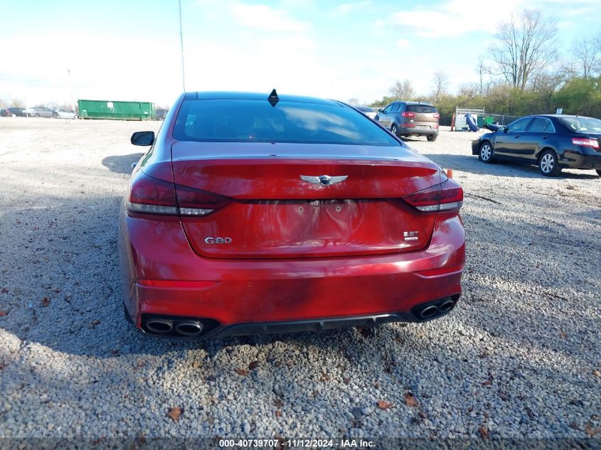 2018 Genesis G80 3.3T Sport VIN: KMHGN4JB9JU223523 Lot: 40739707