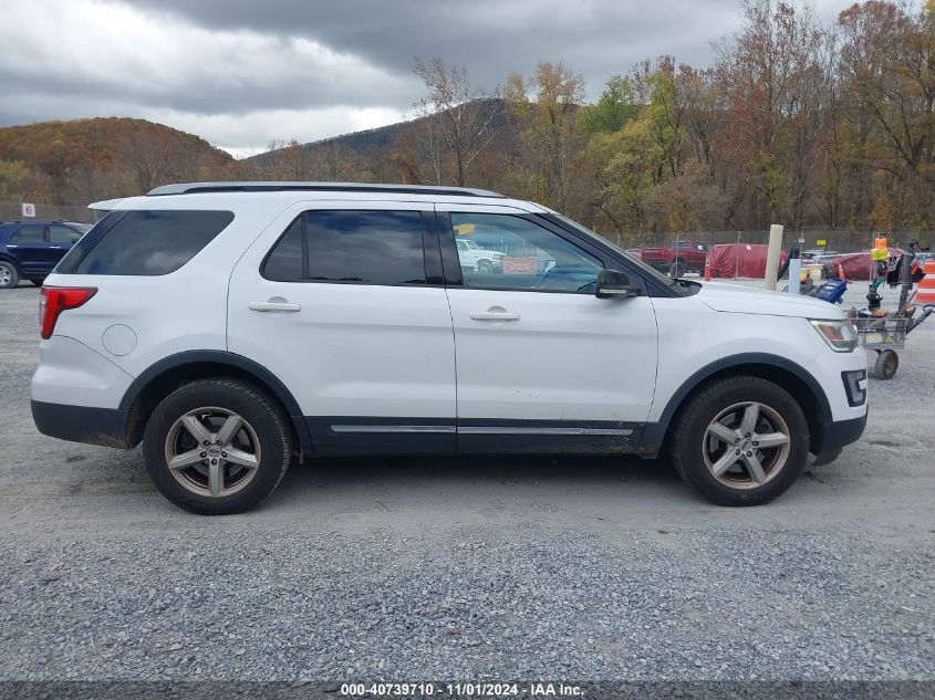 2017 Ford Explorer Xlt VIN: 1FM5K8D81HGE35106 Lot: 40739710