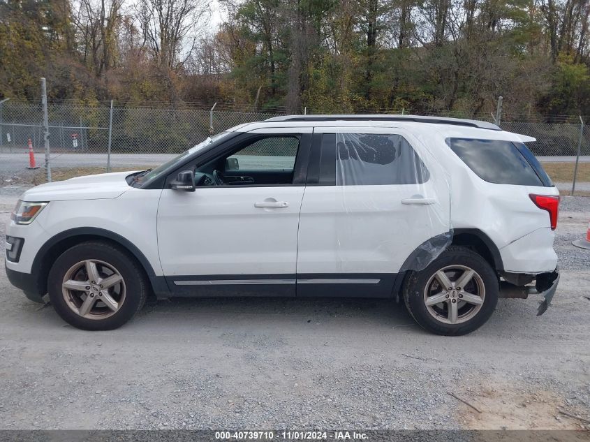 2017 Ford Explorer Xlt VIN: 1FM5K8D81HGE35106 Lot: 40739710