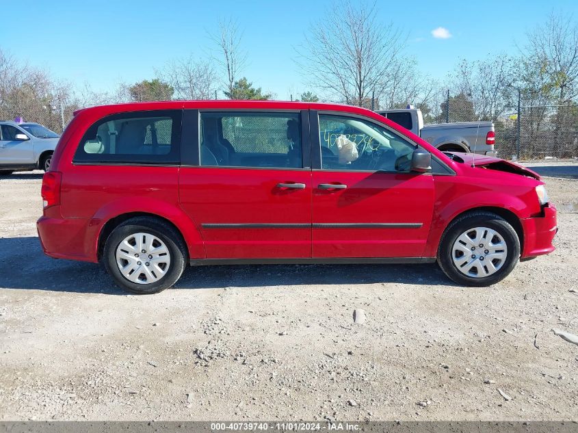 2013 Dodge Grand Caravan American Value Pkg VIN: 2C4RDGBG9DR790134 Lot: 40739740