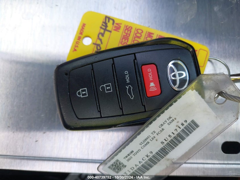 VIN 4T1DAACK9SU517189 2025 TOYOTA CAMRY LE
