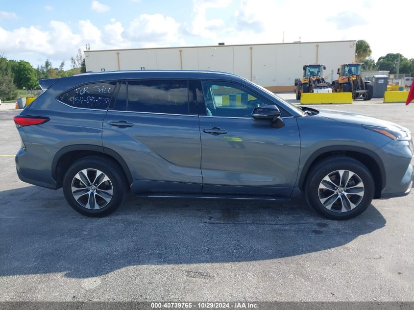 2022 Toyota Highlander Xle VIN: 5TDGZRAH4NS539819 Lot: 40739765