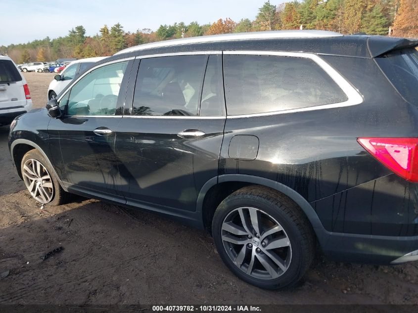 2017 Honda Pilot Elite VIN: 5FNYF6H05HB037292 Lot: 40739782