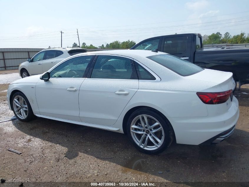 2023 Audi A4 Premium Plus 45 Tfsi S Line Quattro S Tronic VIN: WAUEAAF44PN006025 Lot: 40739863