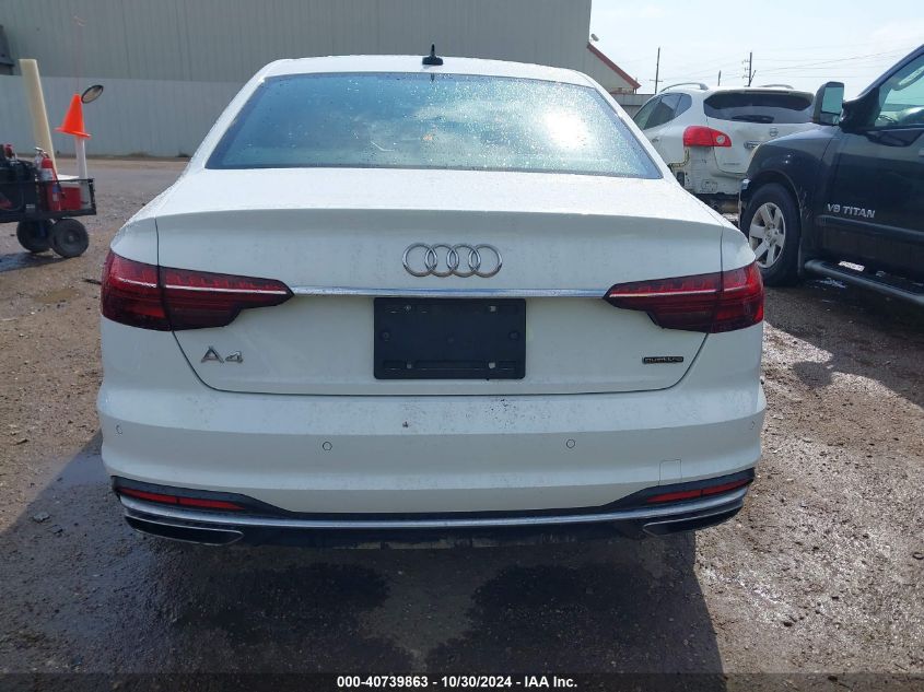 2023 Audi A4 Premium Plus 45 Tfsi S Line Quattro S Tronic VIN: WAUEAAF44PN006025 Lot: 40739863