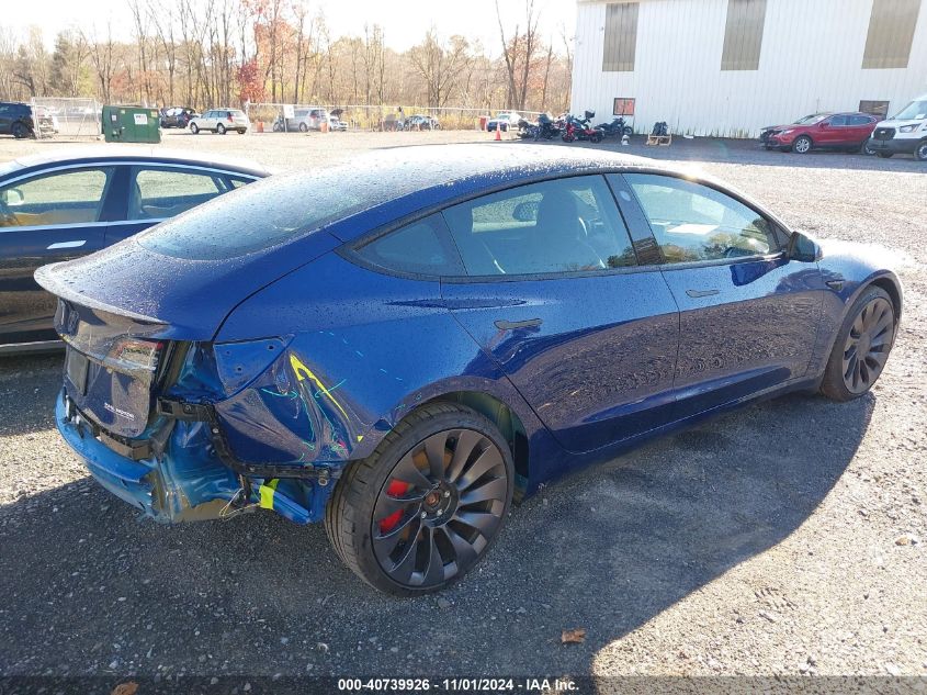 2023 Tesla Model 3 Performance Dual Motor All-Wheel Drive VIN: 5YJ3E1EC7PF690171 Lot: 40739926