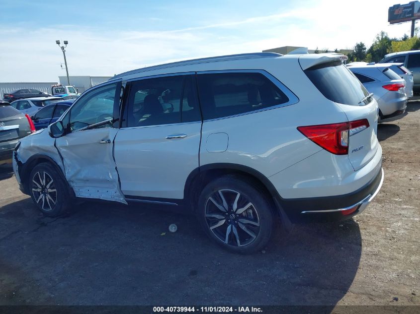 2022 Honda Pilot 2Wd Touring 7 Passenger VIN: 5FNYF5H62NB011355 Lot: 40739944