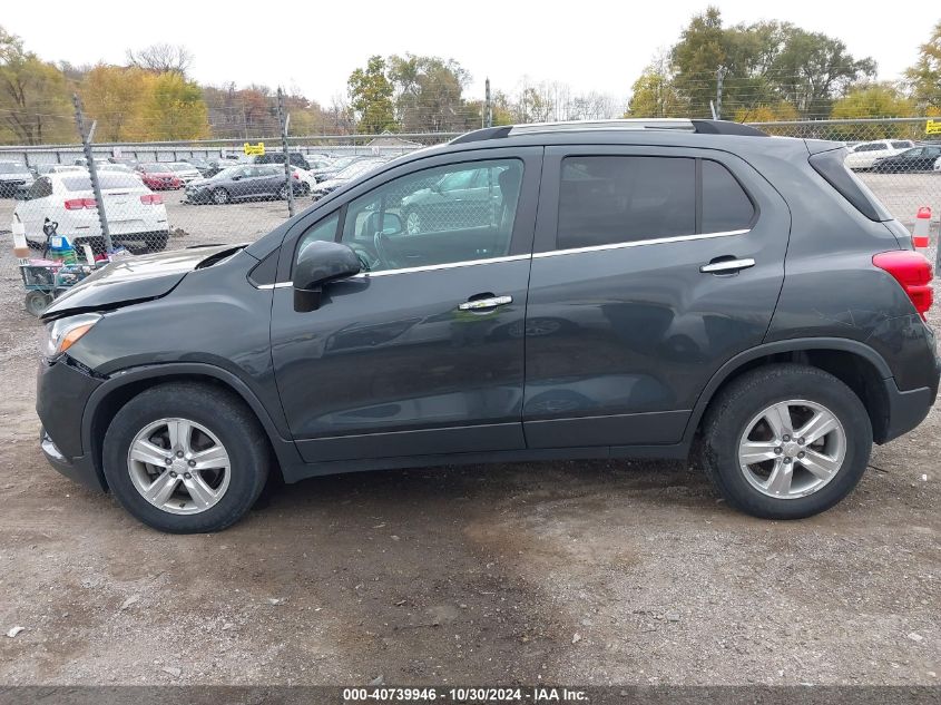 2018 Chevrolet Trax Lt VIN: 3GNCJPSBXJL336591 Lot: 40739946