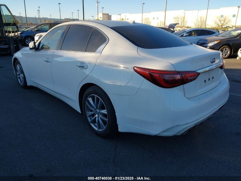 VIN JN1EV7AP0MM701599 2021 Infiniti Q50, Pure no.3