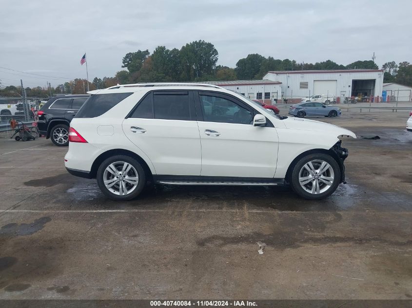 2013 Mercedes-Benz Ml 350 Bluetec 4Matic VIN: 4JGDA2EB9DA150074 Lot: 40740084