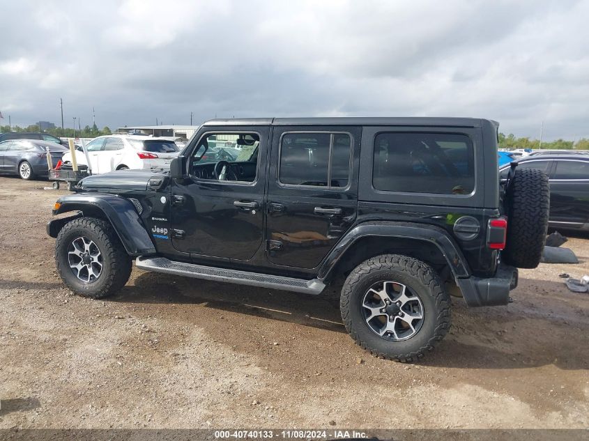 2021 Jeep Wrangler 4Xe Unlimited Sahara 4X4 VIN: 1C4JJXP65MW698807 Lot: 40740133