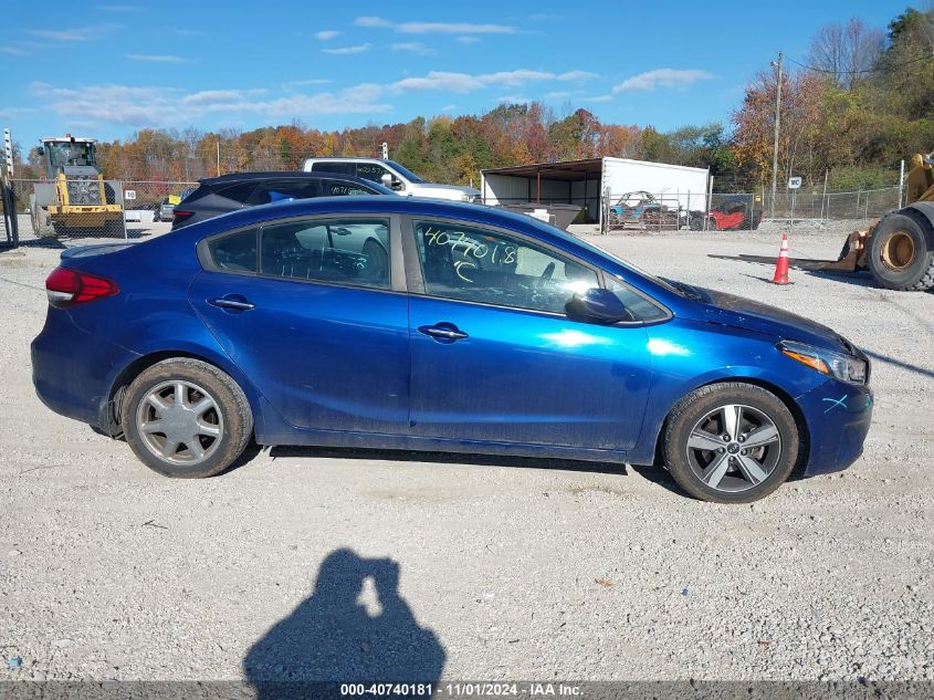 2018 Kia Forte S VIN: 3KPFL4A70JE196244 Lot: 40740181