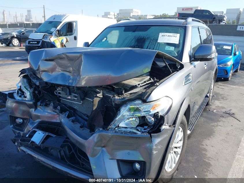 2019 Nissan Armada Sv VIN: JN8AY2NC7K9584444 Lot: 40740191