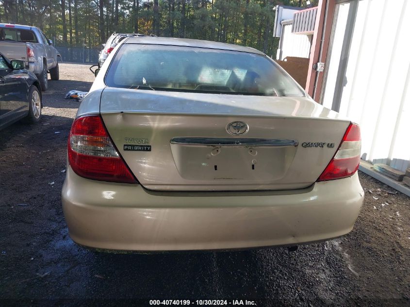 2002 Toyota Camry Le VIN: 4T1BE32K02U574633 Lot: 40740199