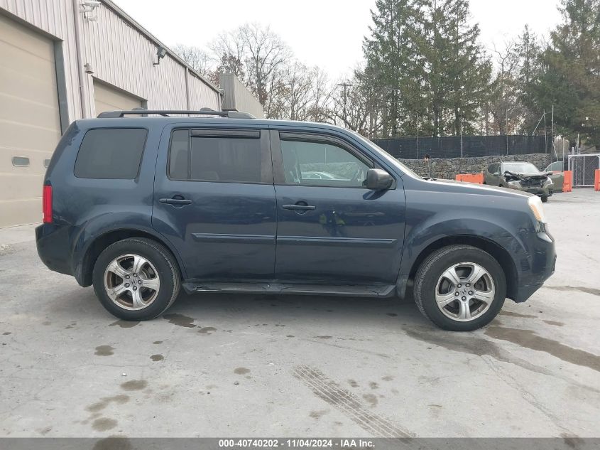 2012 Honda Pilot Ex-L VIN: 5FNYF4H50CB014625 Lot: 40740202