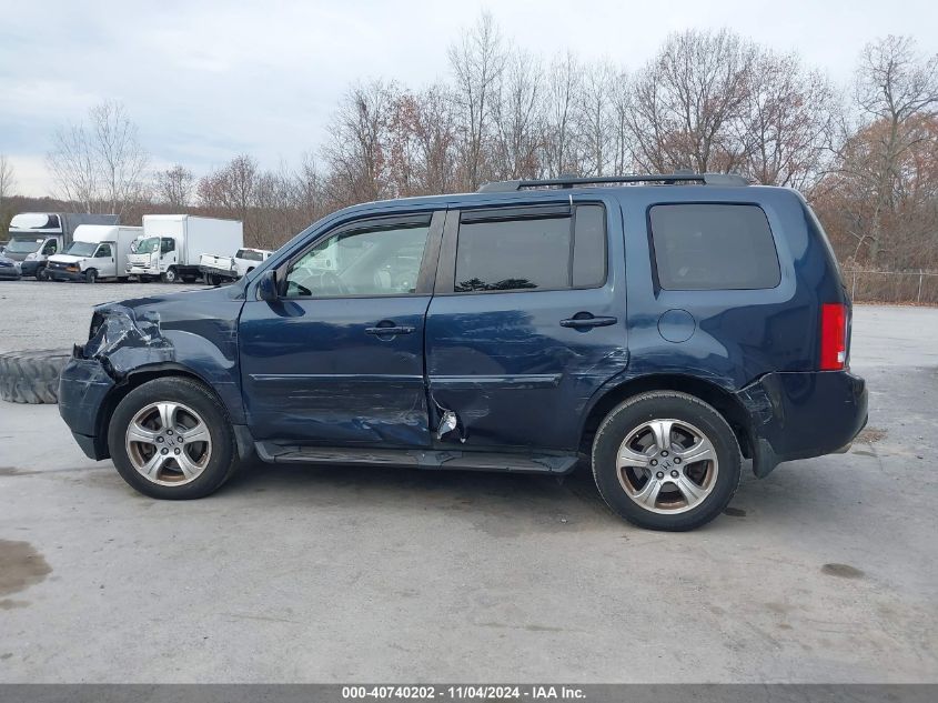 2012 Honda Pilot Ex-L VIN: 5FNYF4H50CB014625 Lot: 40740202