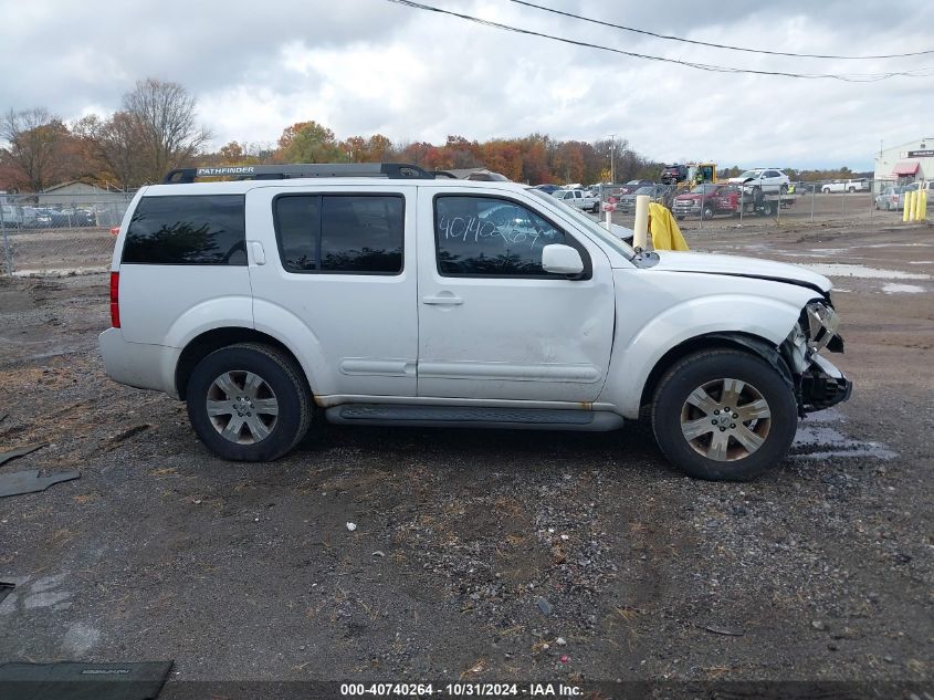 2007 Nissan Pathfinder Le VIN: 5N1AR18W97C622870 Lot: 40740264