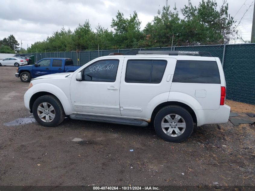 2007 Nissan Pathfinder Le VIN: 5N1AR18W97C622870 Lot: 40740264