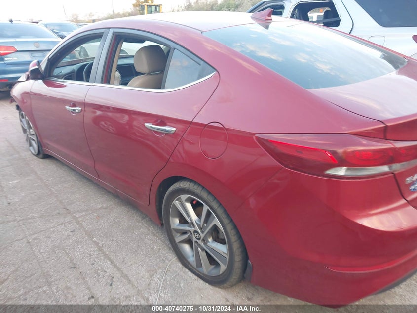 VIN KMHD84LF5HU339127 2017 HYUNDAI ELANTRA LIMITED